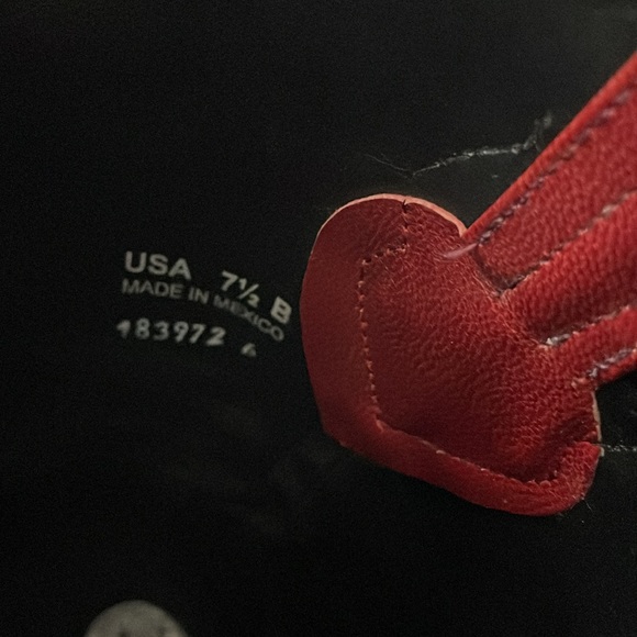 Beautiful RED Black Star boots for sale! 7.5 summer Memorial Day July 4th - Picture 7 of 9